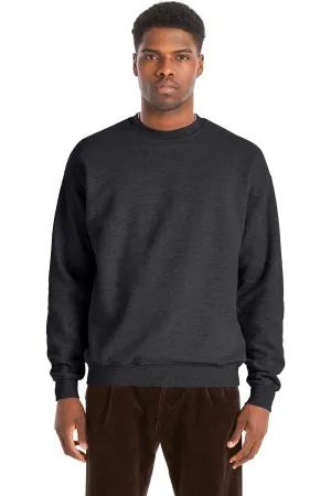 Hanes Mens Perfect Sweats Crewneck Sweatshirt - Heather Charcoal Grey