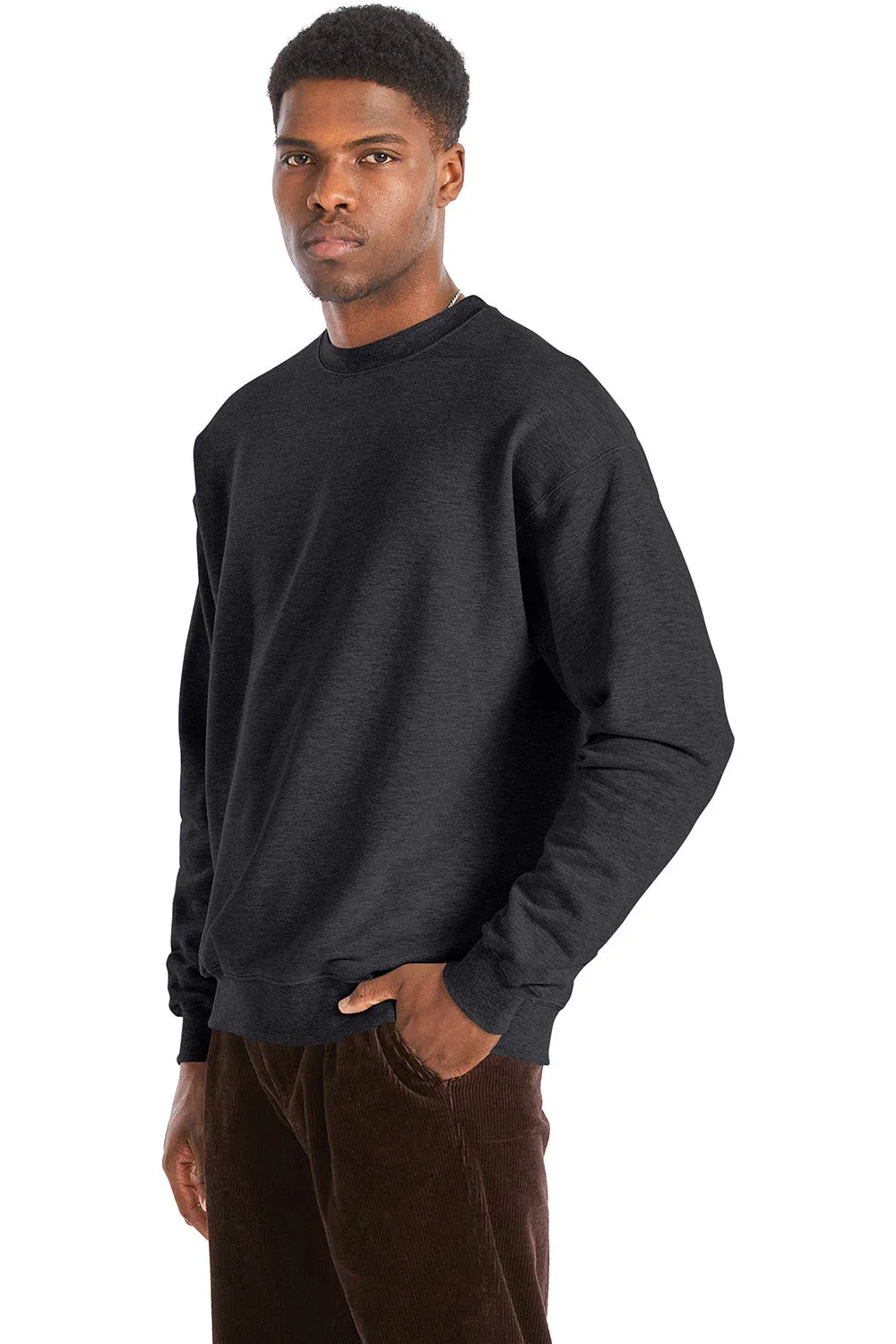 Hanes Sweat à capuche parfait pour hommes - Gris charbon chiné