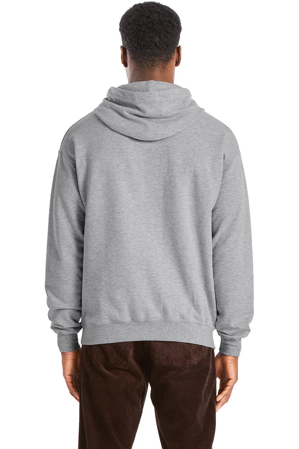 Hanes Sweat à capuche pour hommes avec poche kangourou - Gris acier clair