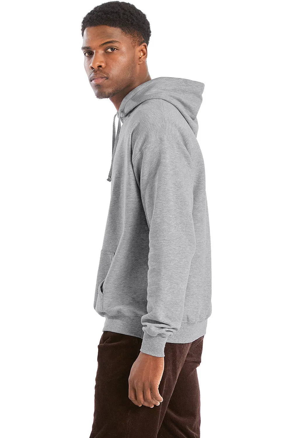 Hanes Sweat à capuche pour hommes avec poche kangourou - Gris acier clair