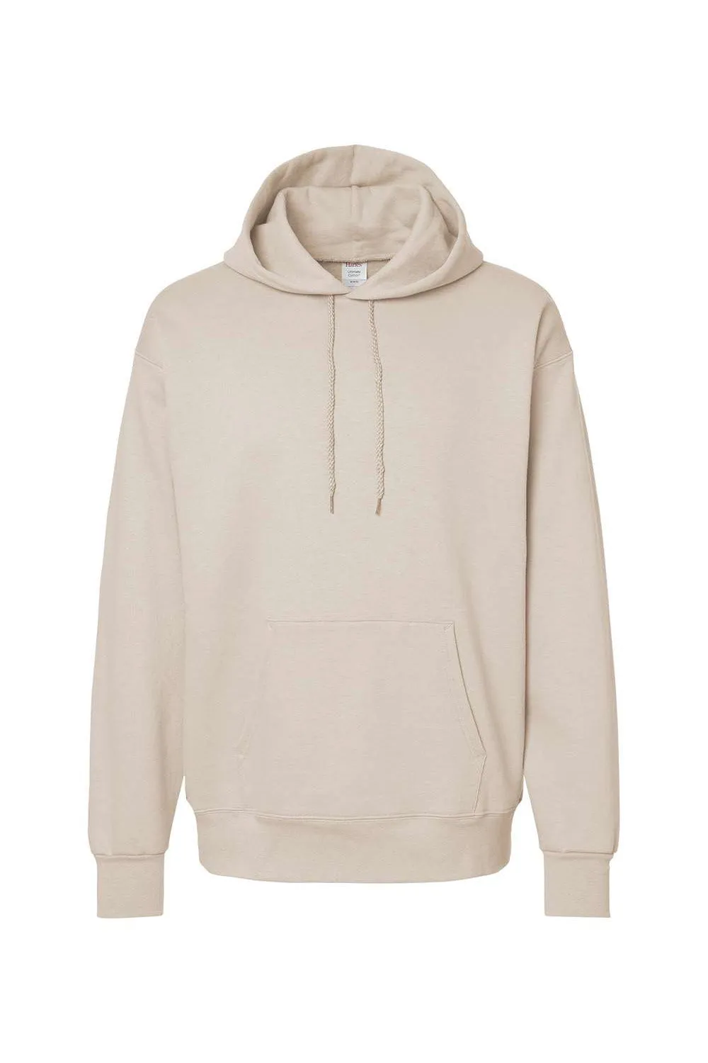 Hanes Sweat à capuche pour hommes en coton Ultimate PrintPro XP résistant aux boulochages avec poche kangourou - Sable