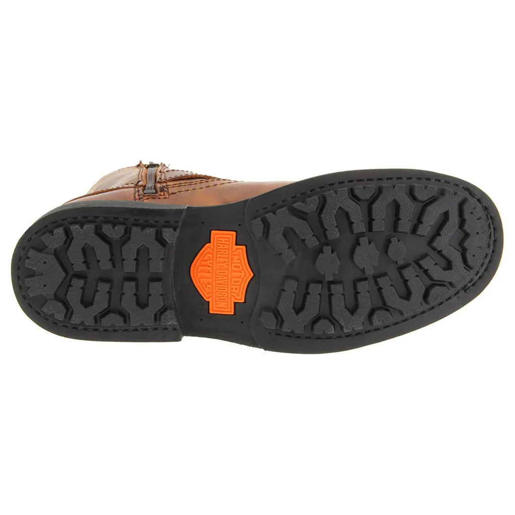 Bottes de moto Harley Davidson Scout en cuir pleine fleur pour hommes avec harnais