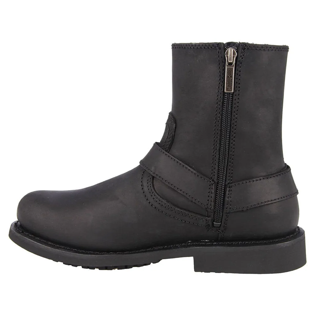 Bottes de moto Harley Davidson Scout en cuir pleine fleur pour hommes avec harnais