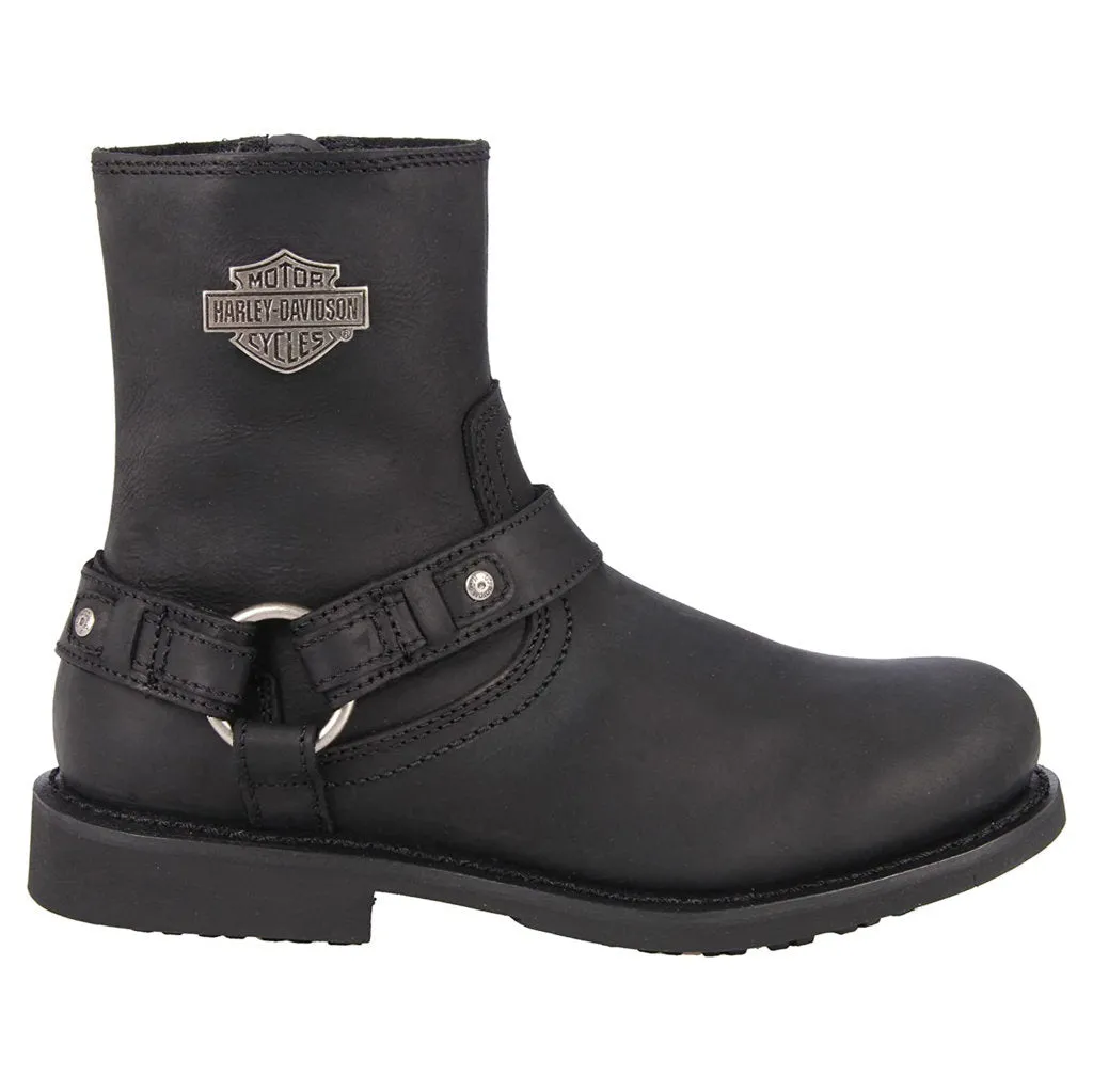 Bottes de moto Harley Davidson Scout en cuir pleine fleur pour hommes avec harnais