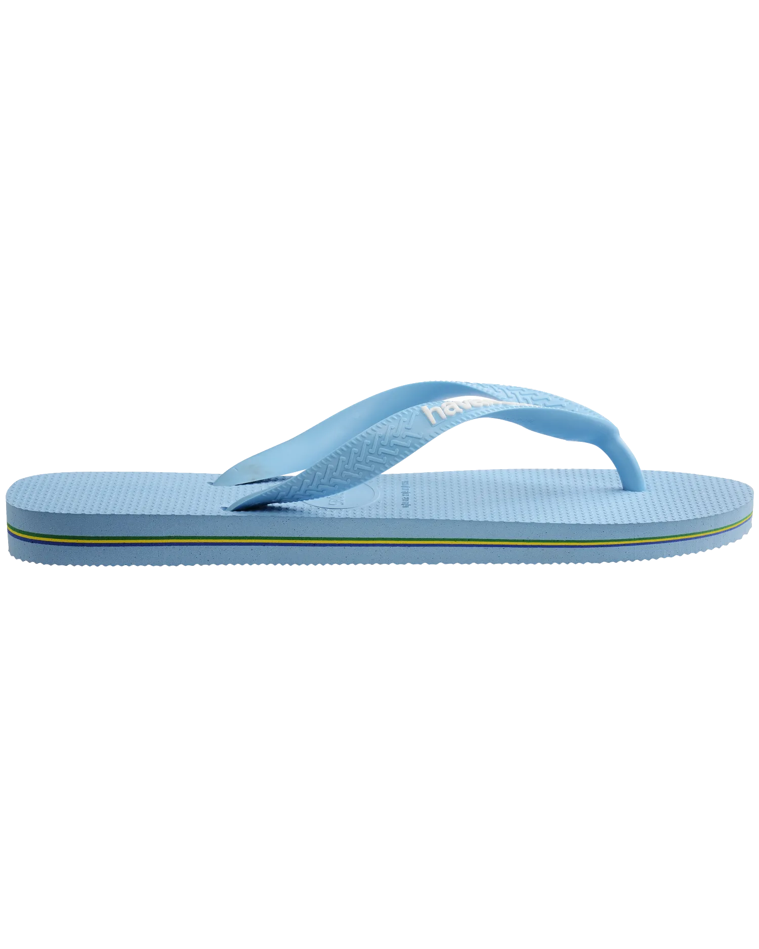 Tongues Havaianas Brésil Logo en Bleu Lavande et Blanc