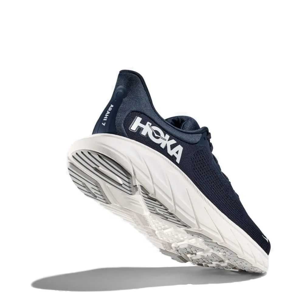 Hoka Arahi 7 pour Homme en Noir Spatial/Blanc