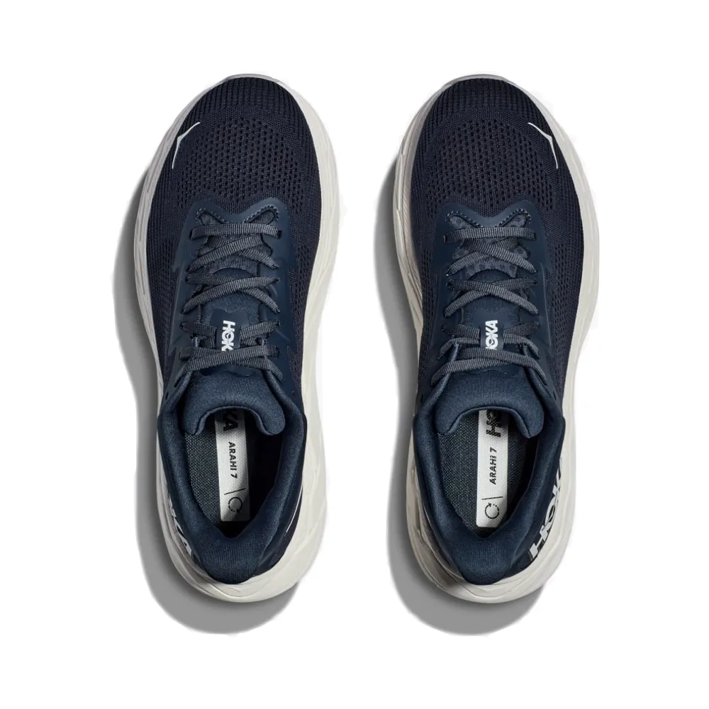 Hoka Arahi 7 pour Homme en Noir Spatial/Blanc