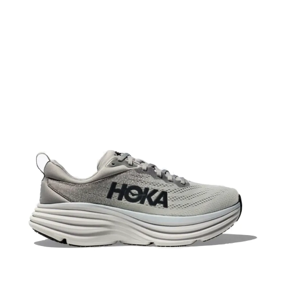 Chaussure de course Hoka Bondi 8 pour homme en Sharkskin/Harbor Mist