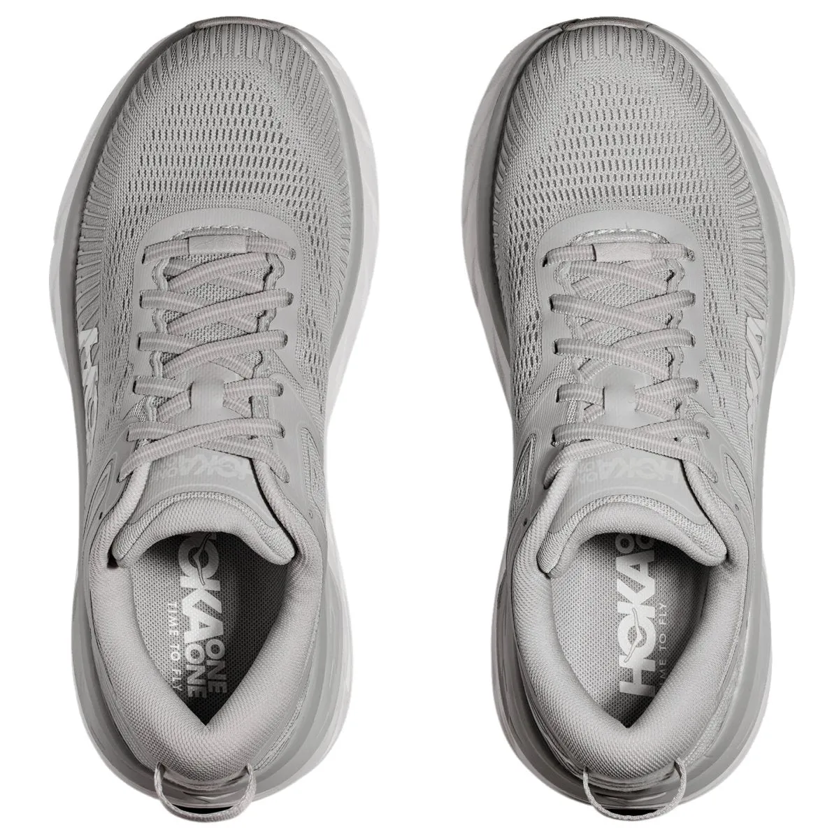Hoka One One Bondi 7 pour Hommes Brume Portuaire/Blanc