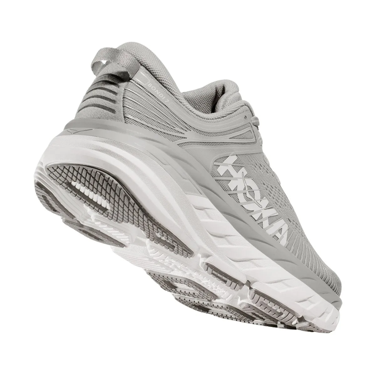 Hoka One One Bondi 7 pour Hommes Brume Portuaire/Blanc