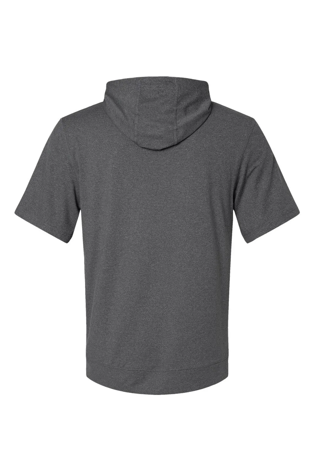 Holloway Sweat à capuche pour hommes Eco Revive Ventura à manches courtes avec poches et évacuation de l'humidité - Gris anthracite chiné