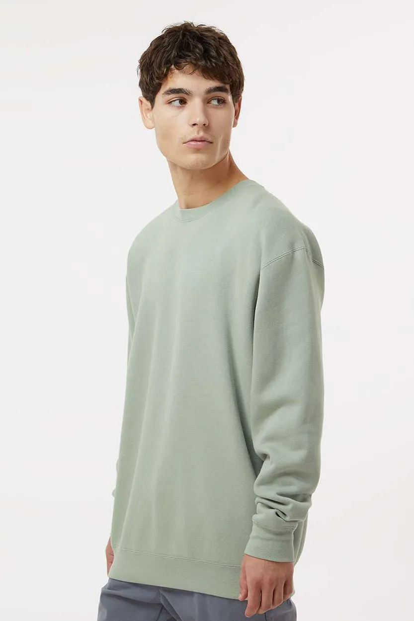 Pull à col rond pour hommes de la marque Independent Trading Company - Vert sauge poussiéreux