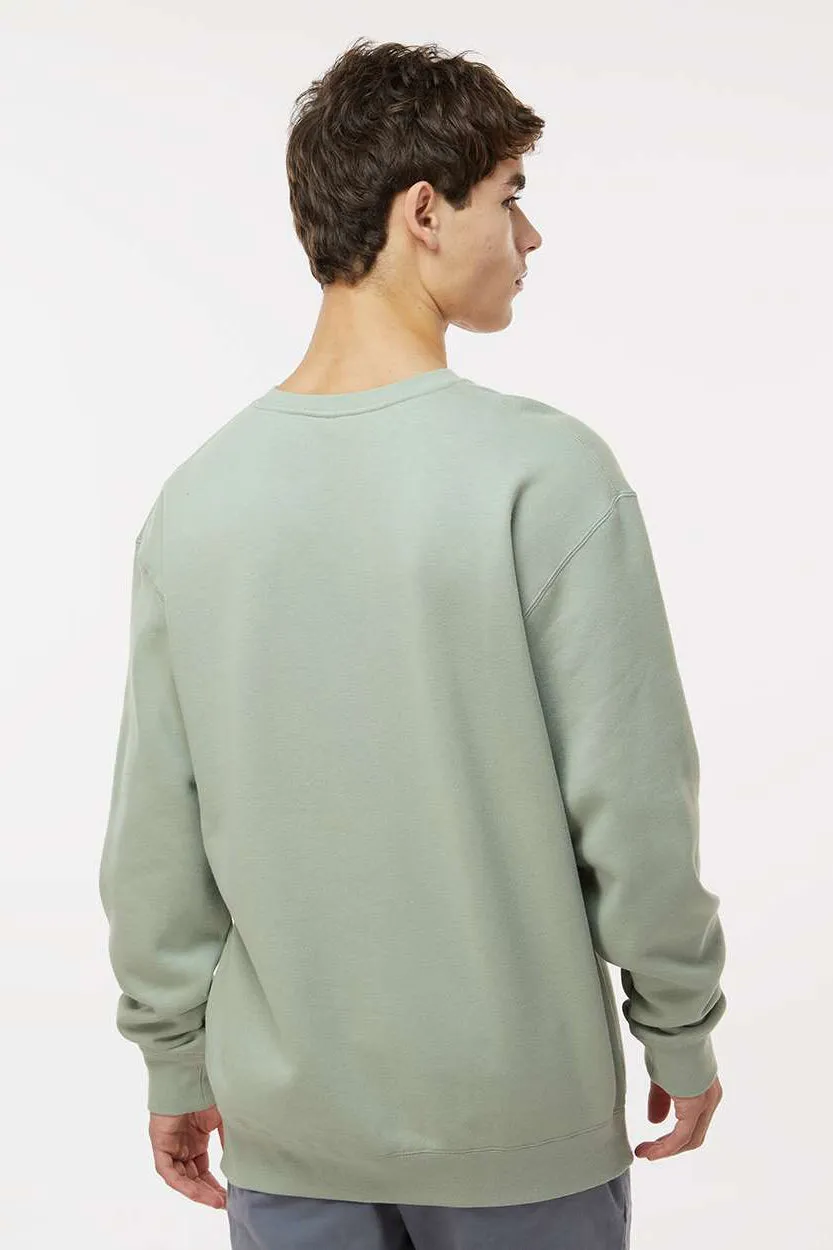 Pull à col rond pour hommes de la marque Independent Trading Company - Vert sauge poussiéreux
