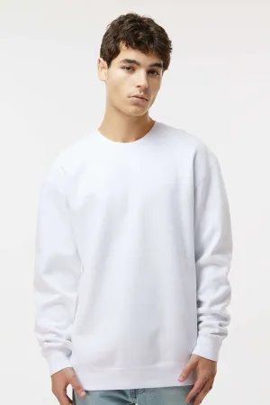 Independent Trading Company Mens Crewneck Sweatshirt - White