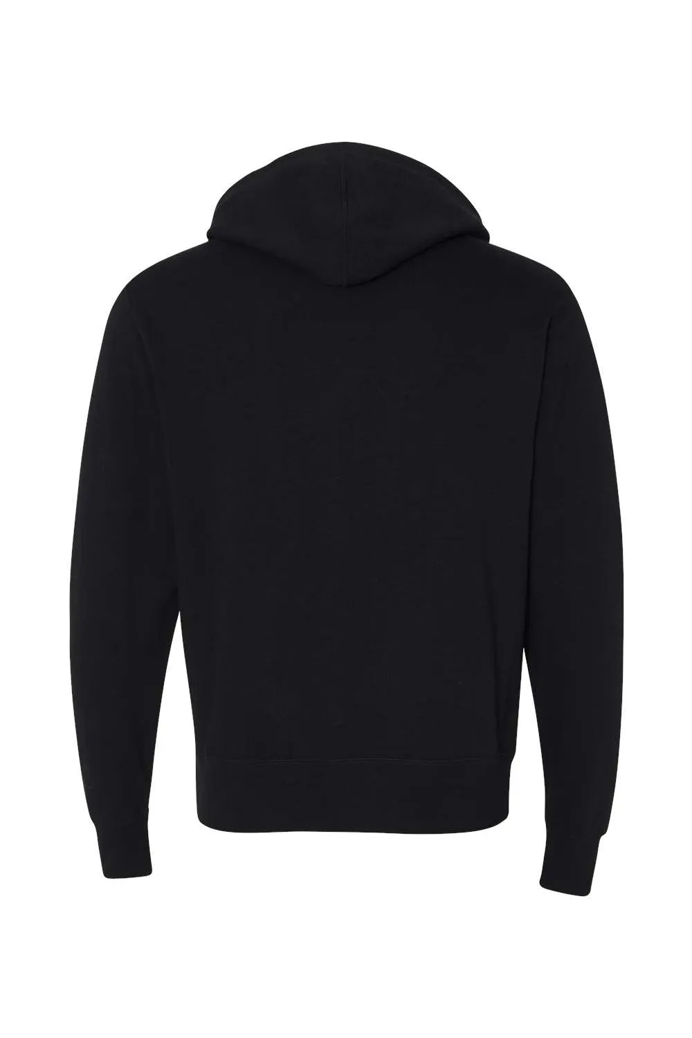 Veste à capuche indépendante pour hommes en French Terry avec fermeture éclair complète et poches - Noir