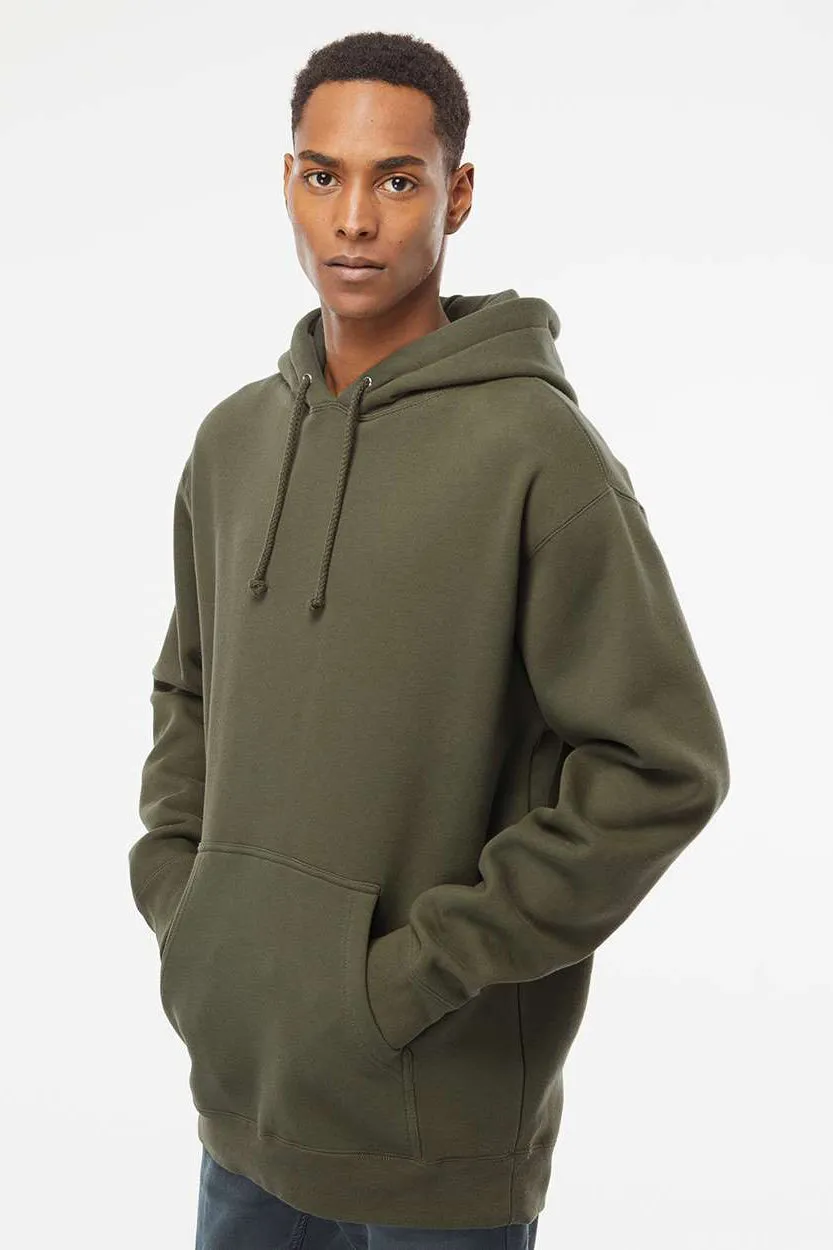 Veste à capuche indépendante pour hommes avec poche kangourou - Vert armée