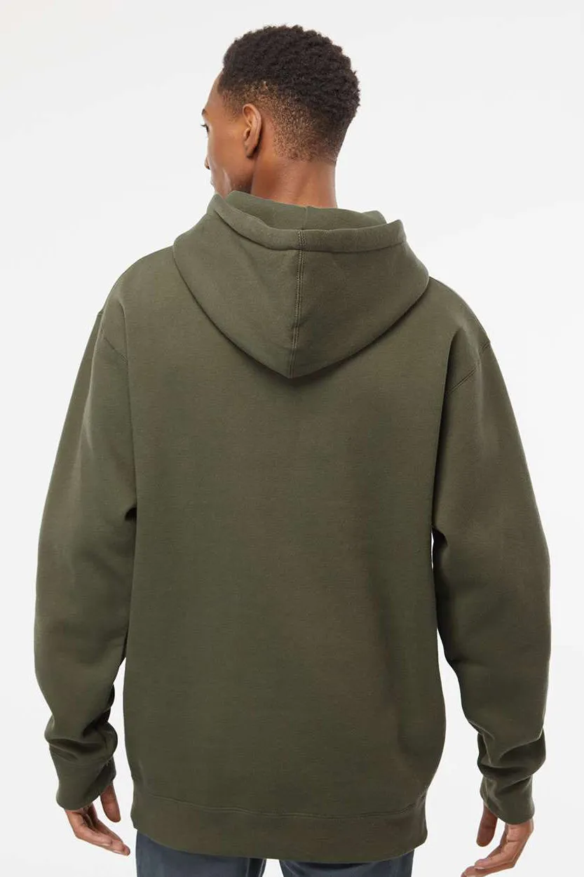 Veste à capuche indépendante pour hommes avec poche kangourou - Vert armée