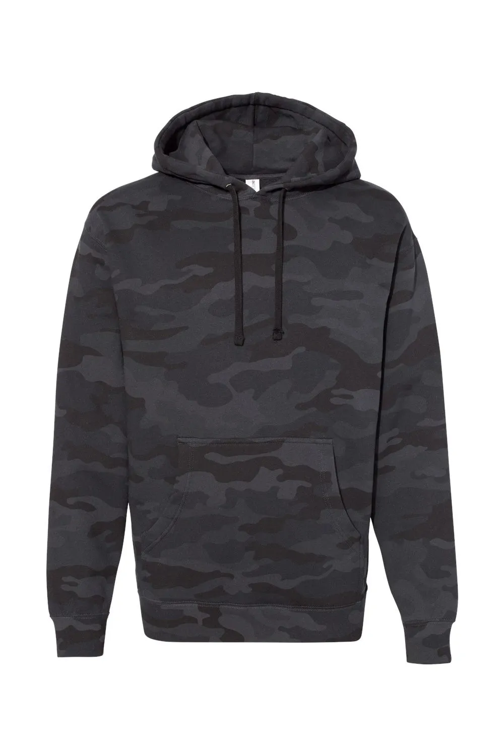 Veste à capuche indépendante pour hommes avec poche kangourou - Camouflage noir