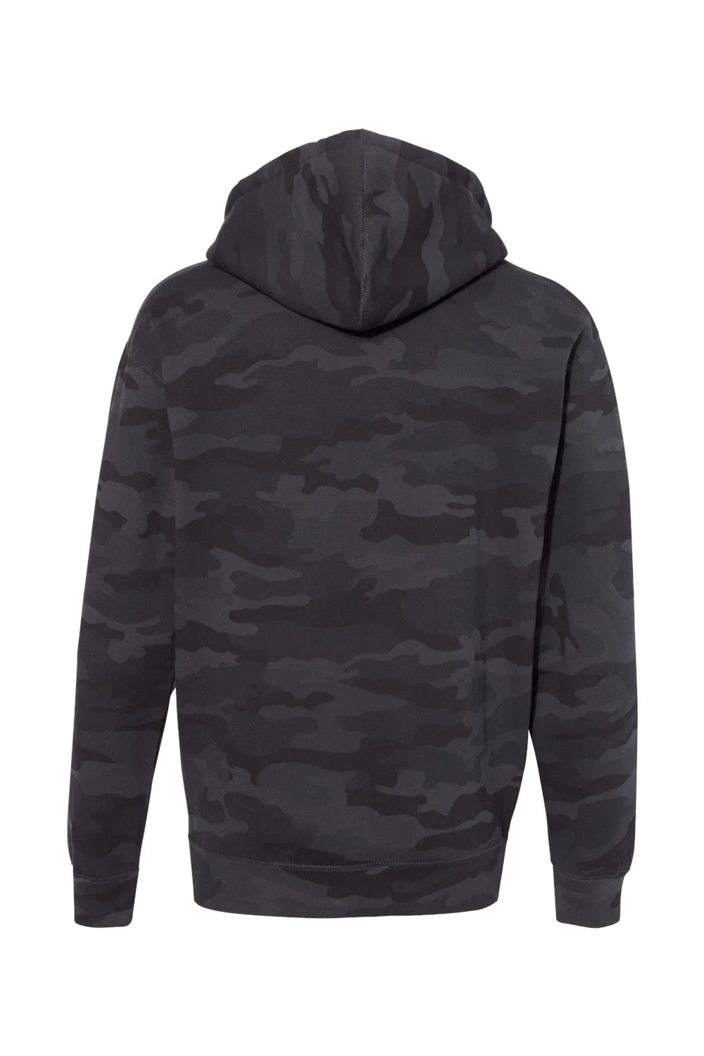 Veste à capuche indépendante pour hommes avec poche kangourou - Camouflage noir