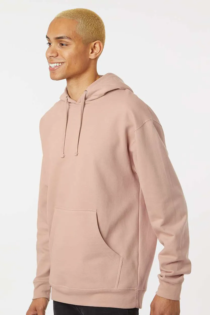 Veste à capuche indépendante pour hommes avec poche kangourou - Rose poussiéreux