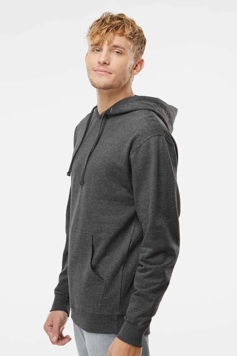 Veste à capuche indépendante pour hommes avec poche kangourou - Gris anthracite chiné