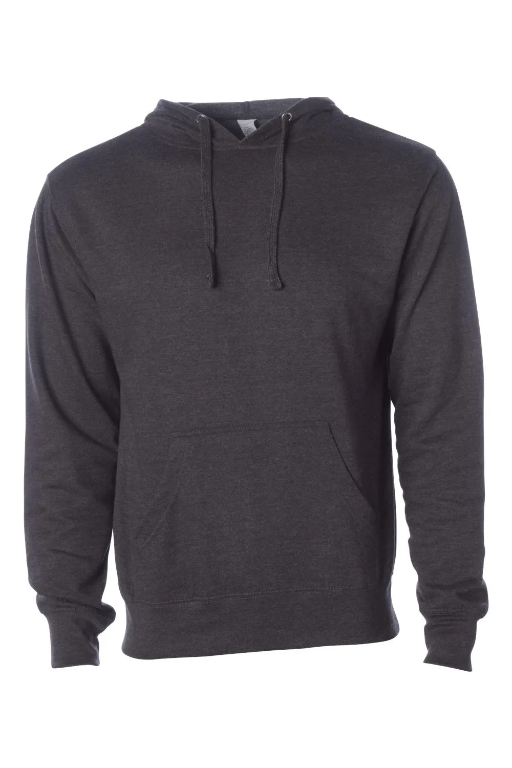 Veste à capuche indépendante pour hommes avec poche kangourou - Gris anthracite chiné