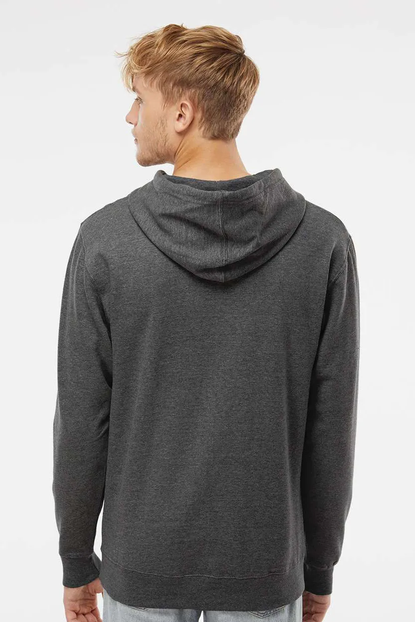 Veste à capuche indépendante pour hommes avec poche kangourou - Gris anthracite chiné