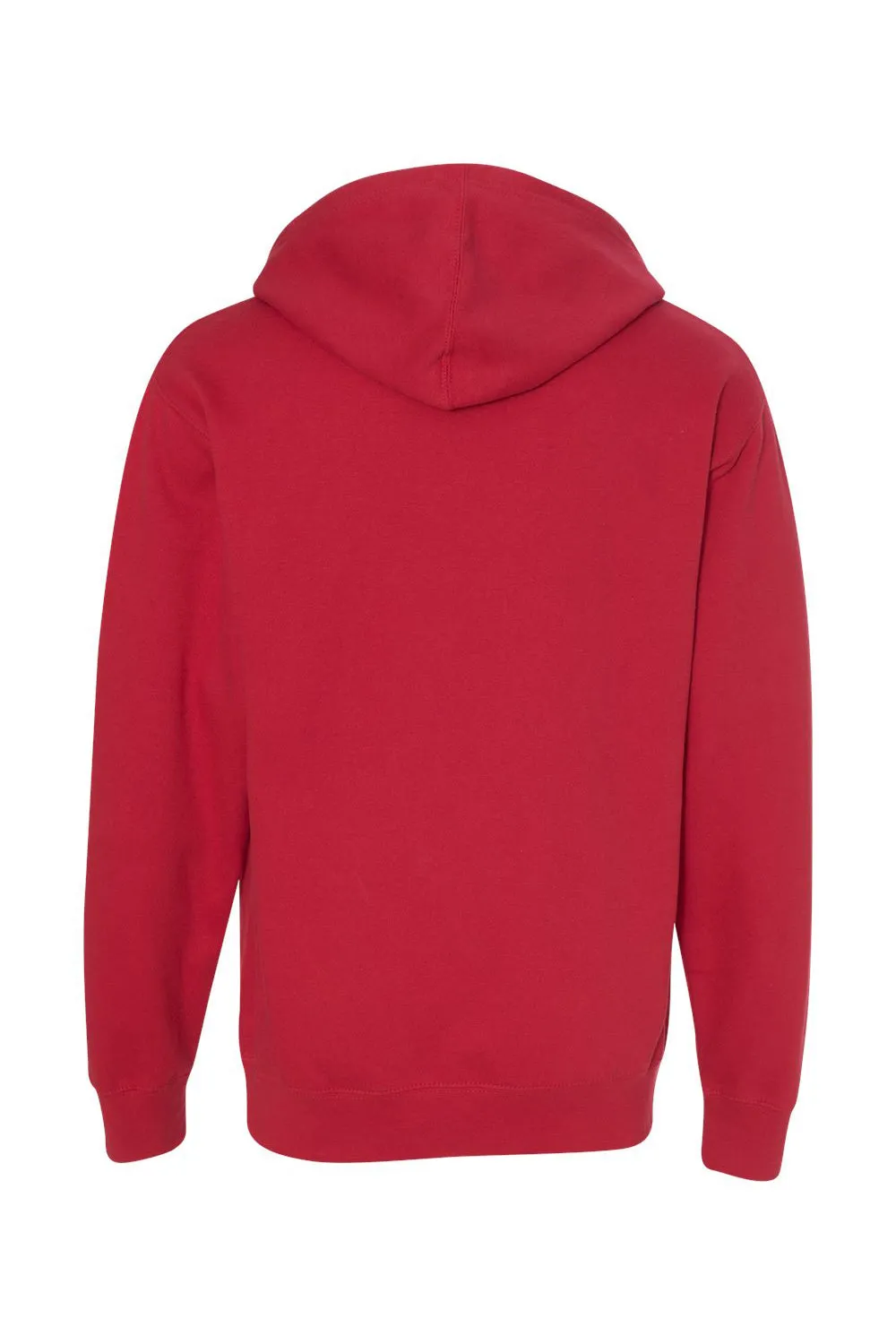 Veste à capuche indépendante pour hommes avec poche kangourou - Rouge