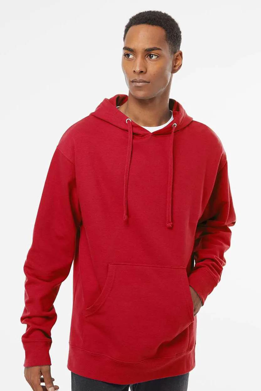 Veste à capuche indépendante pour hommes avec poche kangourou - Rouge