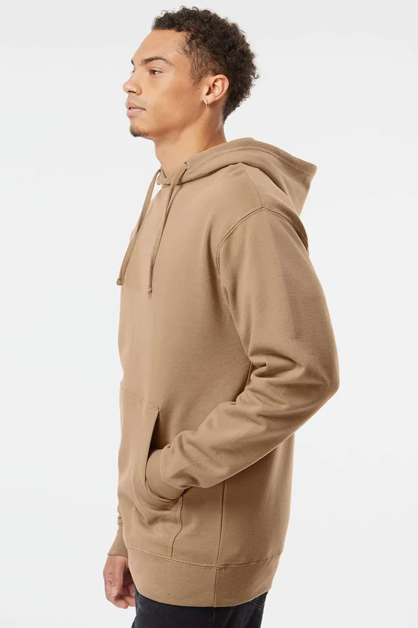 Veste à capuche indépendante pour hommes avec poche kangourou - Marron gris