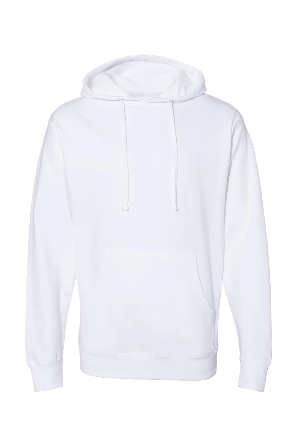 Veste à capuche indépendante pour hommes avec poche kangourou - Blanc