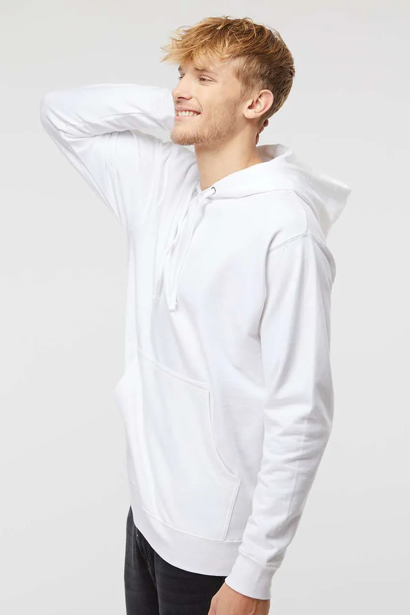 Veste à capuche indépendante pour hommes avec poche kangourou - Blanc