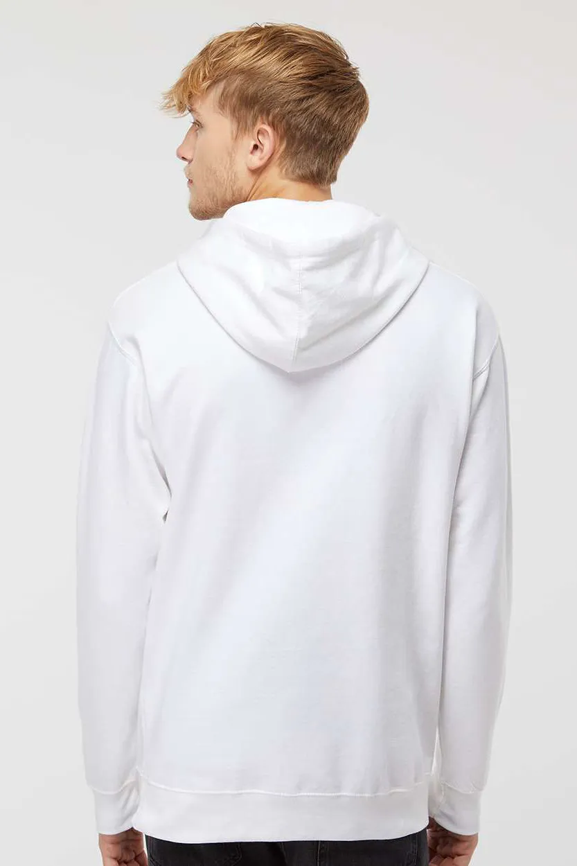 Veste à capuche indépendante pour hommes avec poche kangourou - Blanc