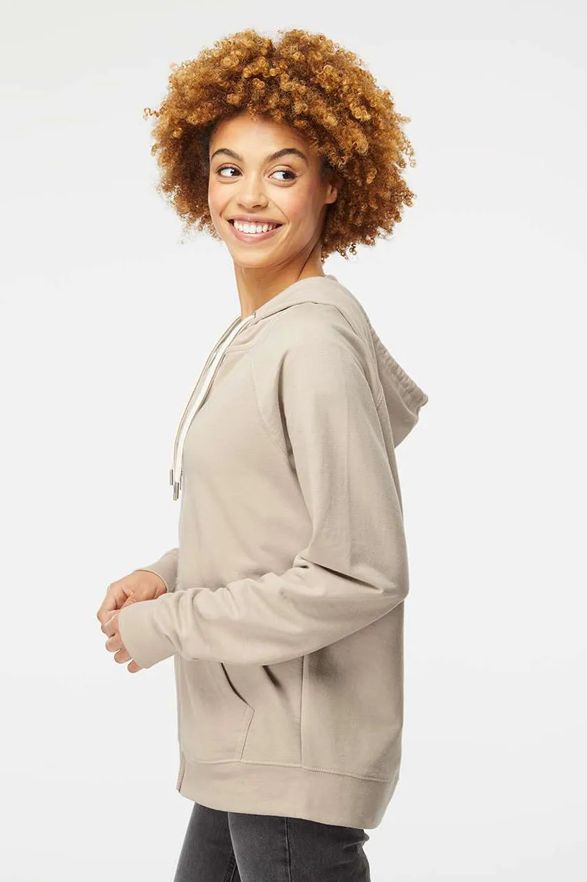 Veste à capuche indépendante pour hommes avec fermeture éclair complète et poches - Sable