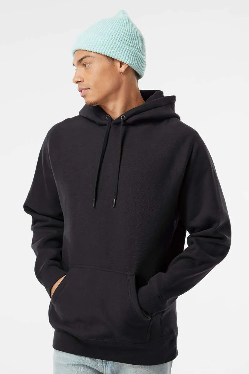 Veste à capuche avec poche kangourou pour hommes - Noir