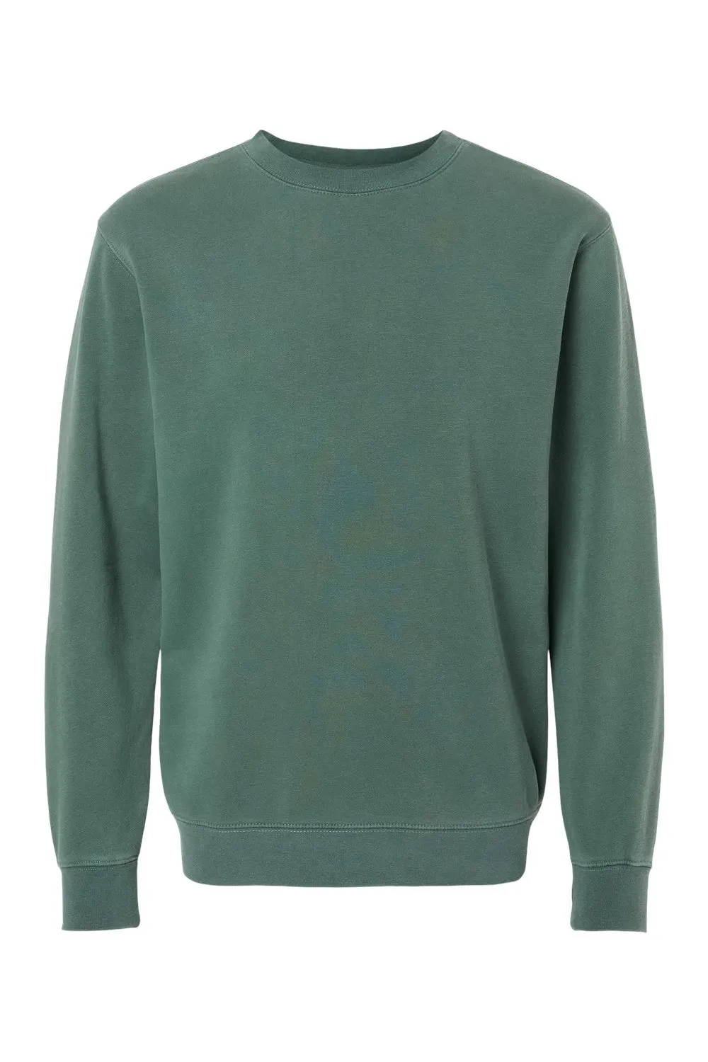 Independent Trading Company Sweat-shirt à col rond teint avec pigment pour hommes - Vert alpin