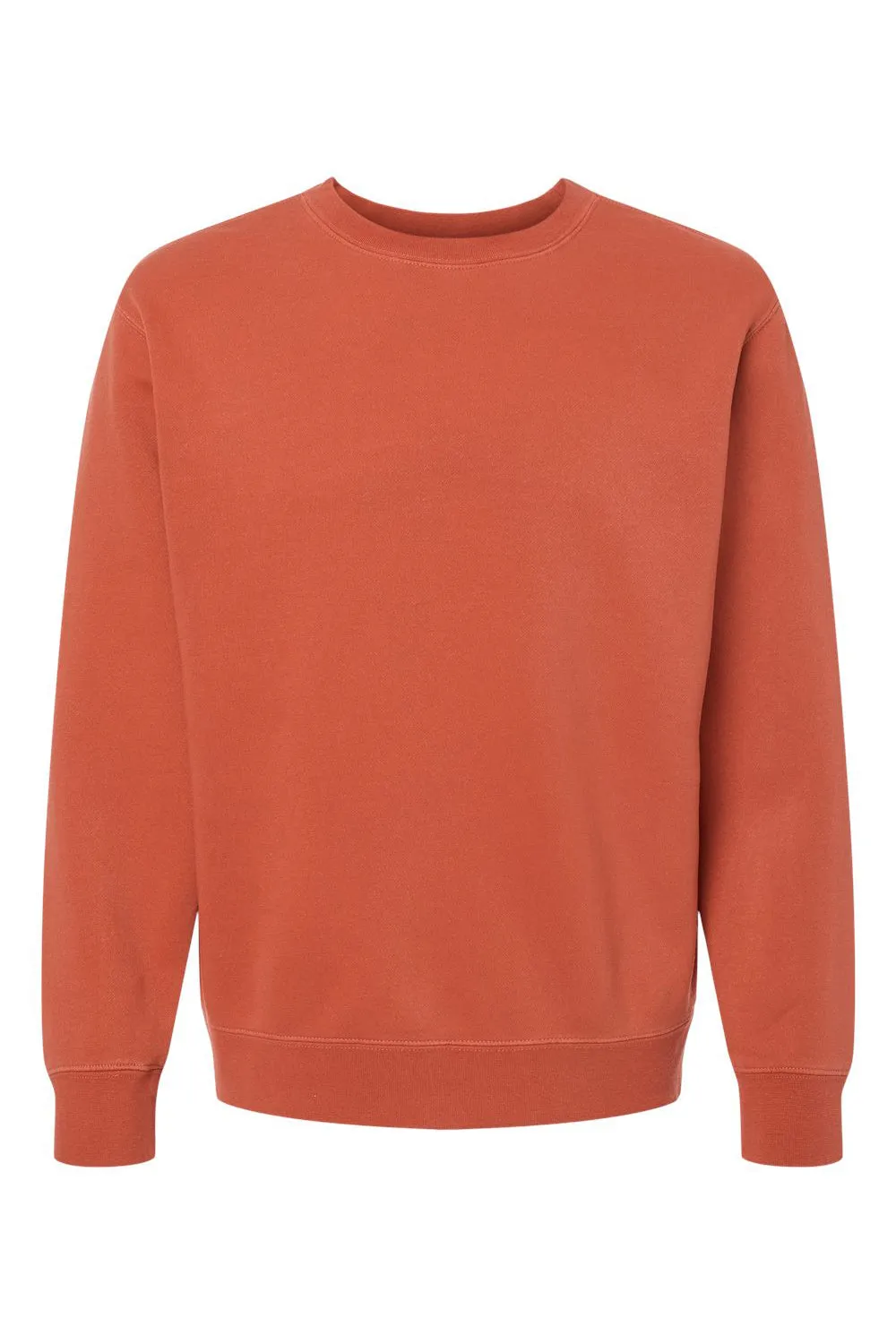 Independent Trading Company Sweat-shirt à col rond teinté au pigment pour hommes - Ambre