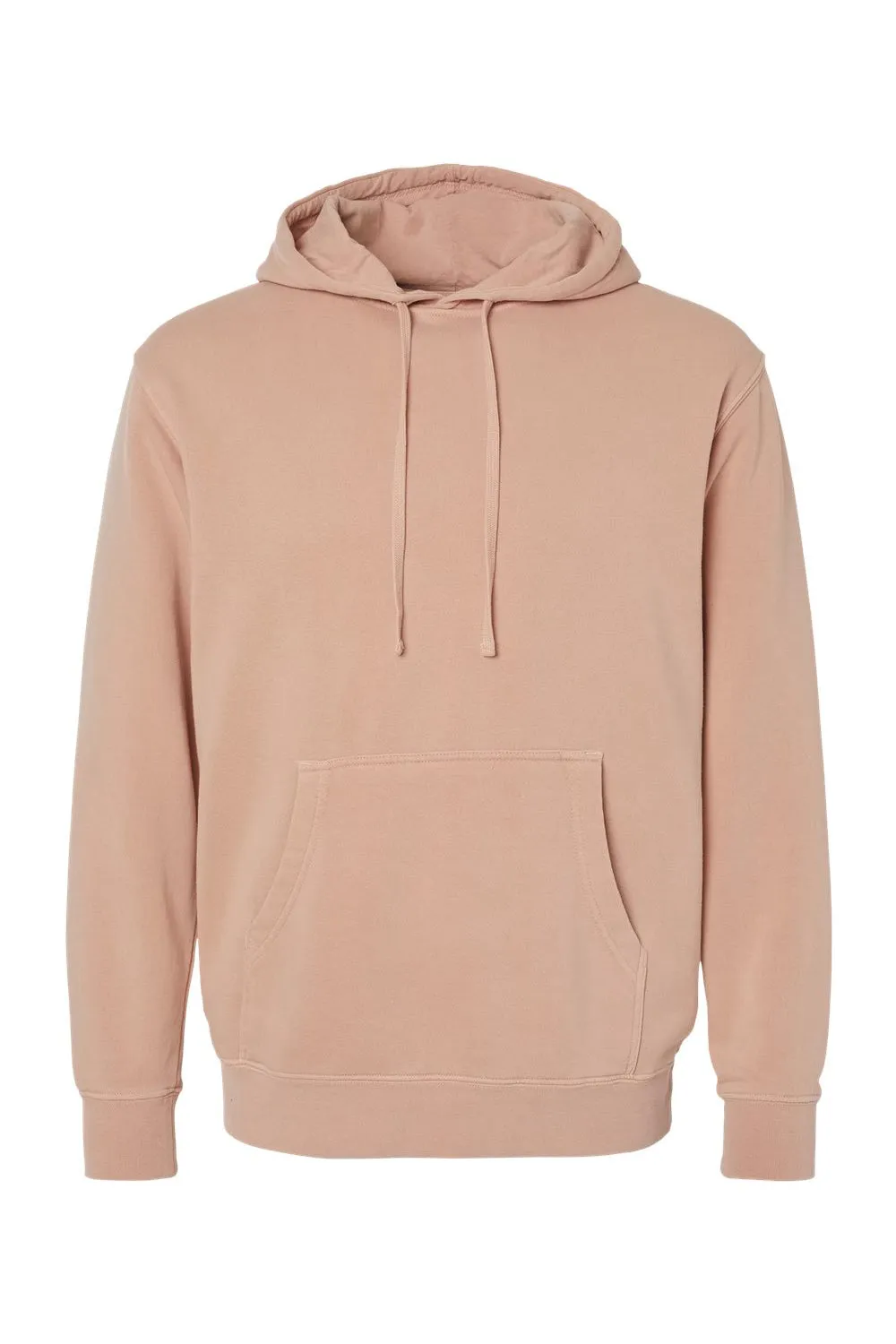 Independent Trading Company Sweat à capuche teint pigment pour hommes avec poche kangourou - Rose poussiéreux