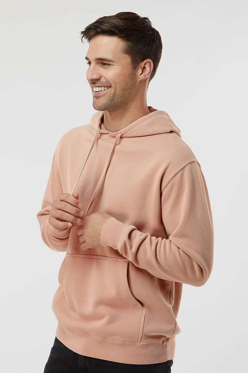 Independent Trading Company Sweat à capuche teint pigment pour hommes avec poche kangourou - Rose poussiéreux