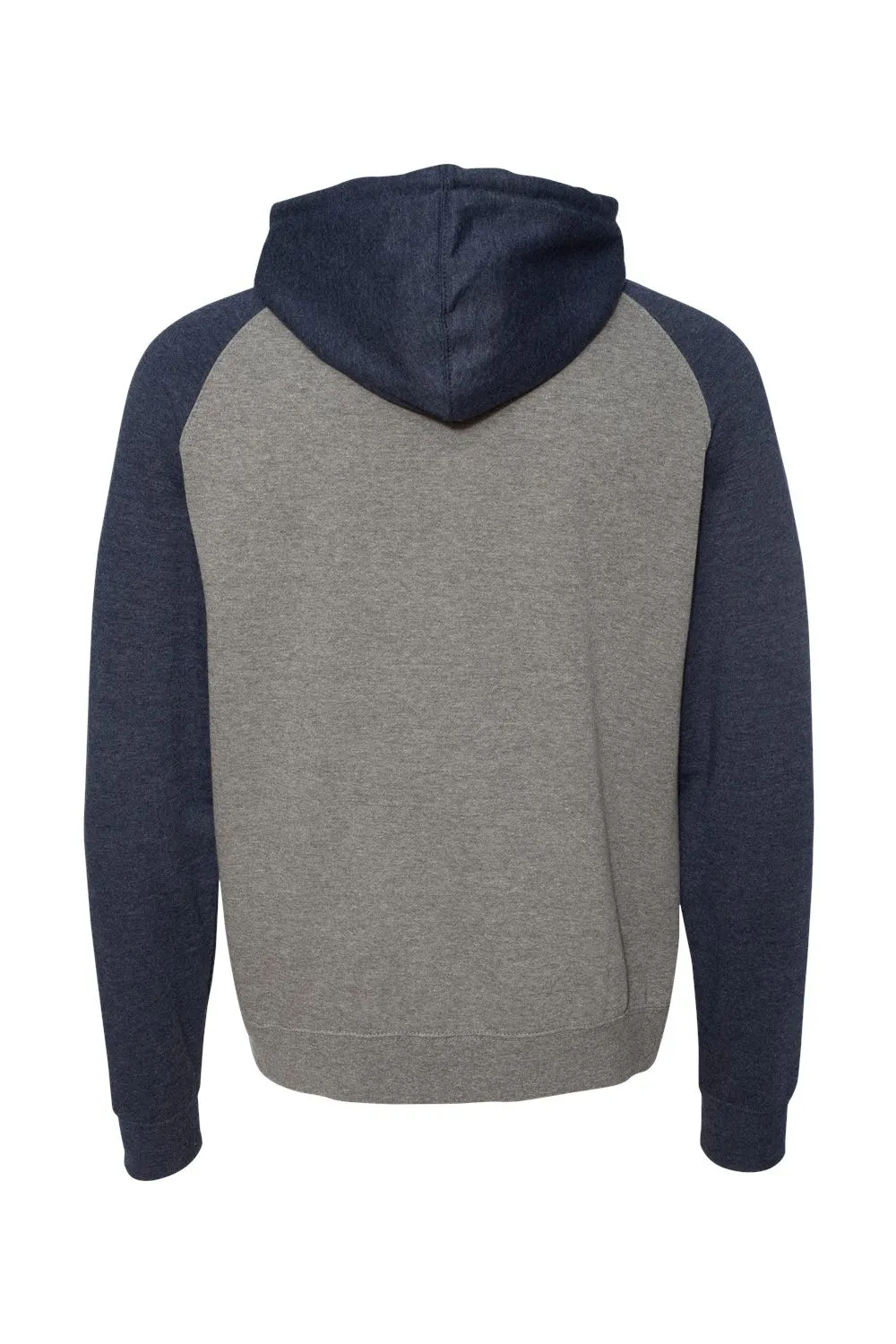 Veste à capuche indépendante pour hommes avec poches kangourou - Gris acier métallisé/Classique bleu marine