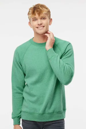 Independent Trading Company Mens Special Blend Crewneck Raglan Sweatshirt - Sea Green