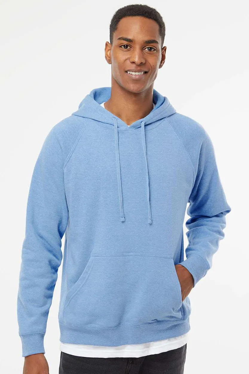 Veste à capuche indépendante pour hommes avec poche kangourou - Bleu Pacifique