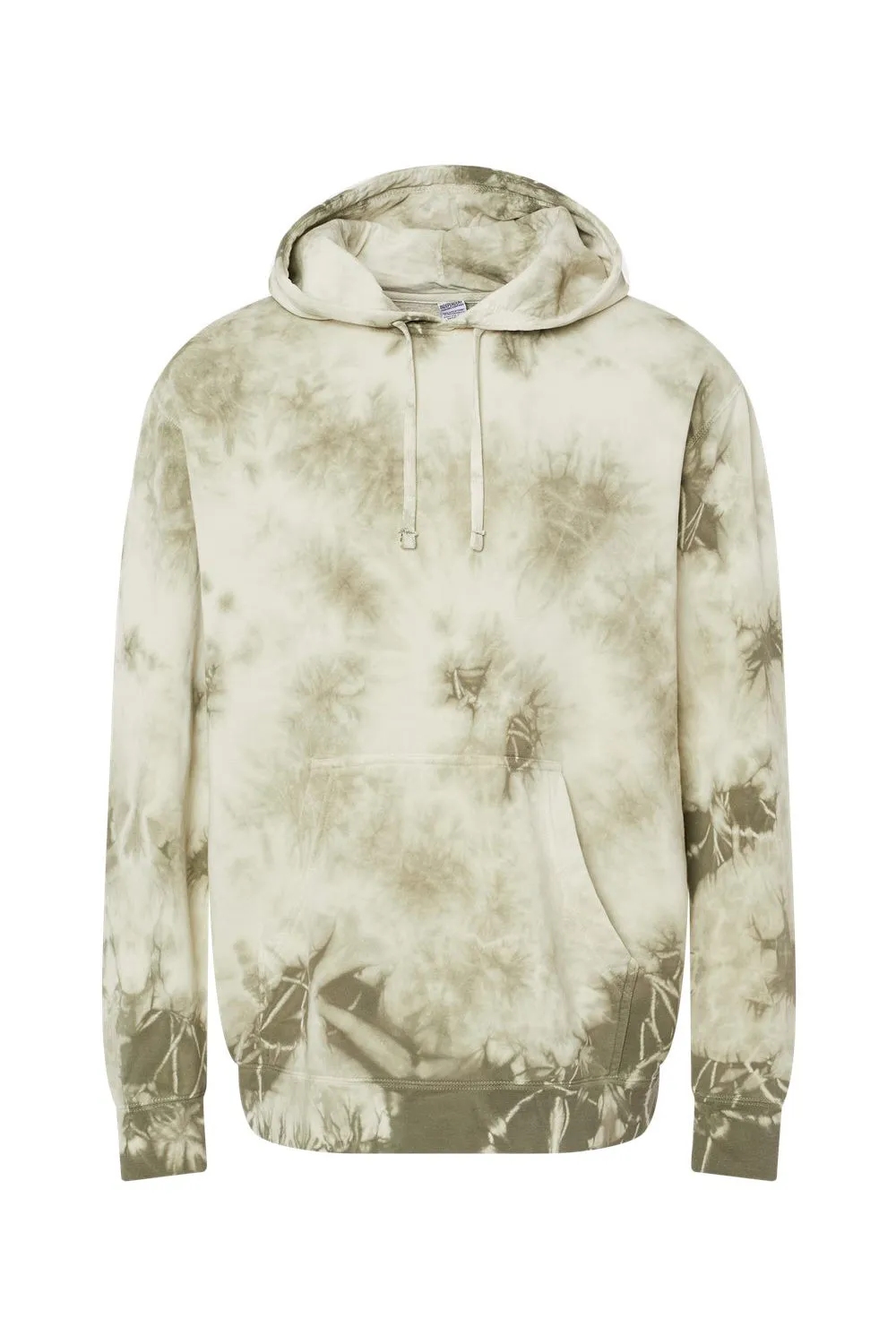 Independent Trading Company Sweat à capuche homme teint en réserve avec poche kangourou - Vert olive