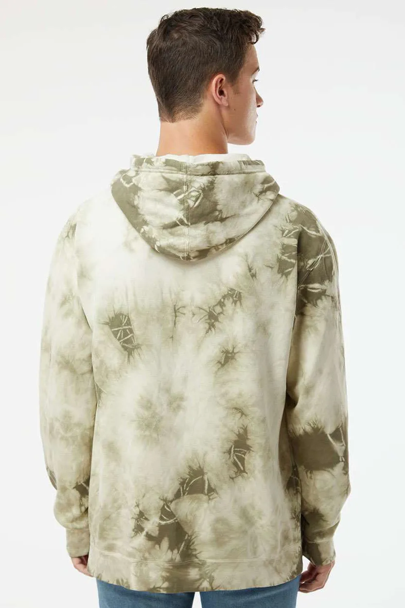 Independent Trading Company Sweat à capuche homme teint en réserve avec poche kangourou - Vert olive