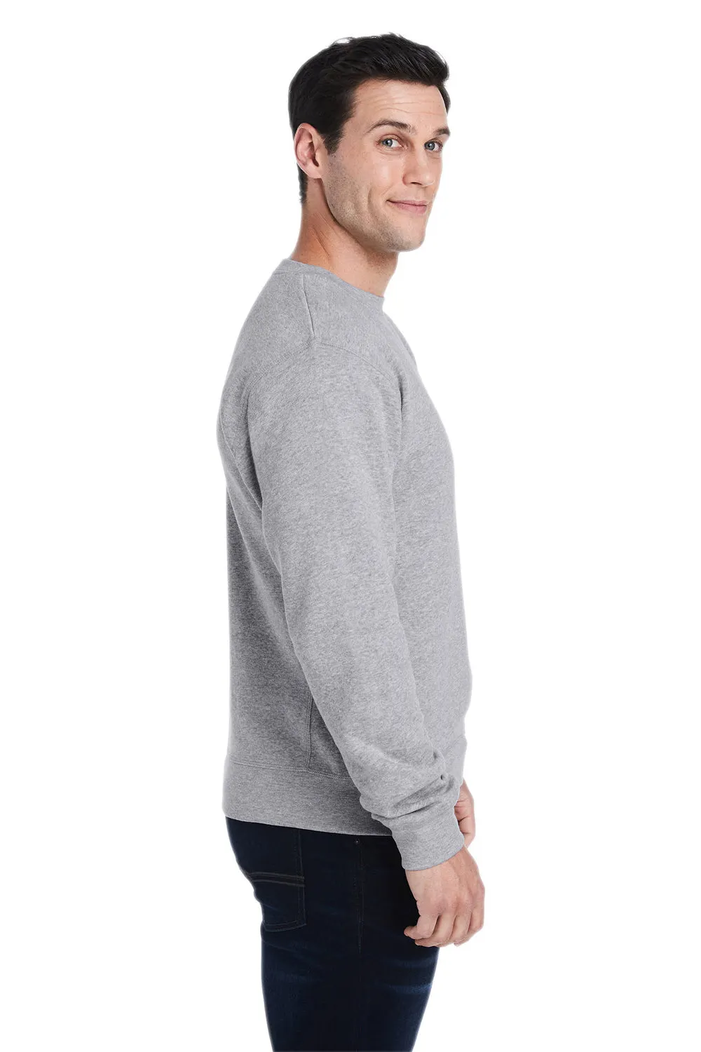 Pull à col rond pour homme J America - Gris mélangé trois tons