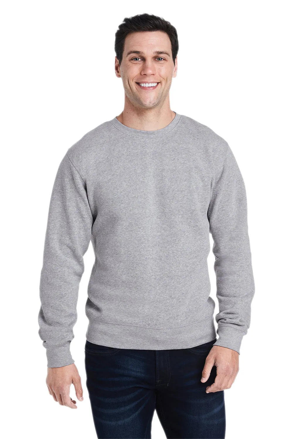 Pull à col rond pour homme J America - Gris mélangé trois tons