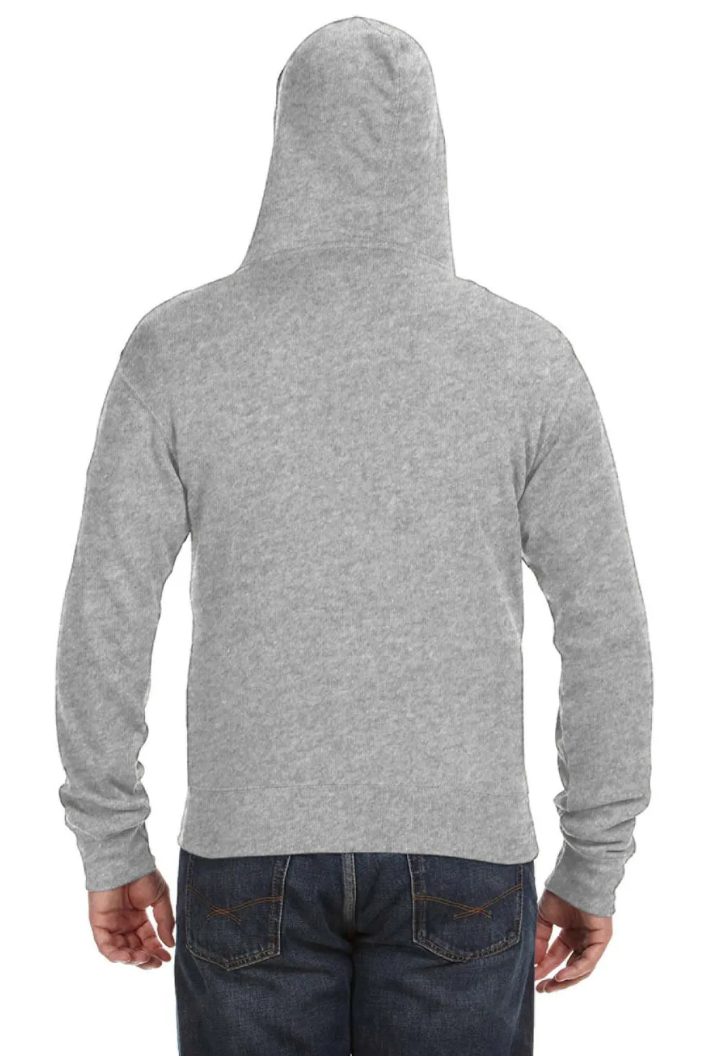 Pull à capuche en polaire pour homme J America avec fermeture éclair complète et poches - Gris