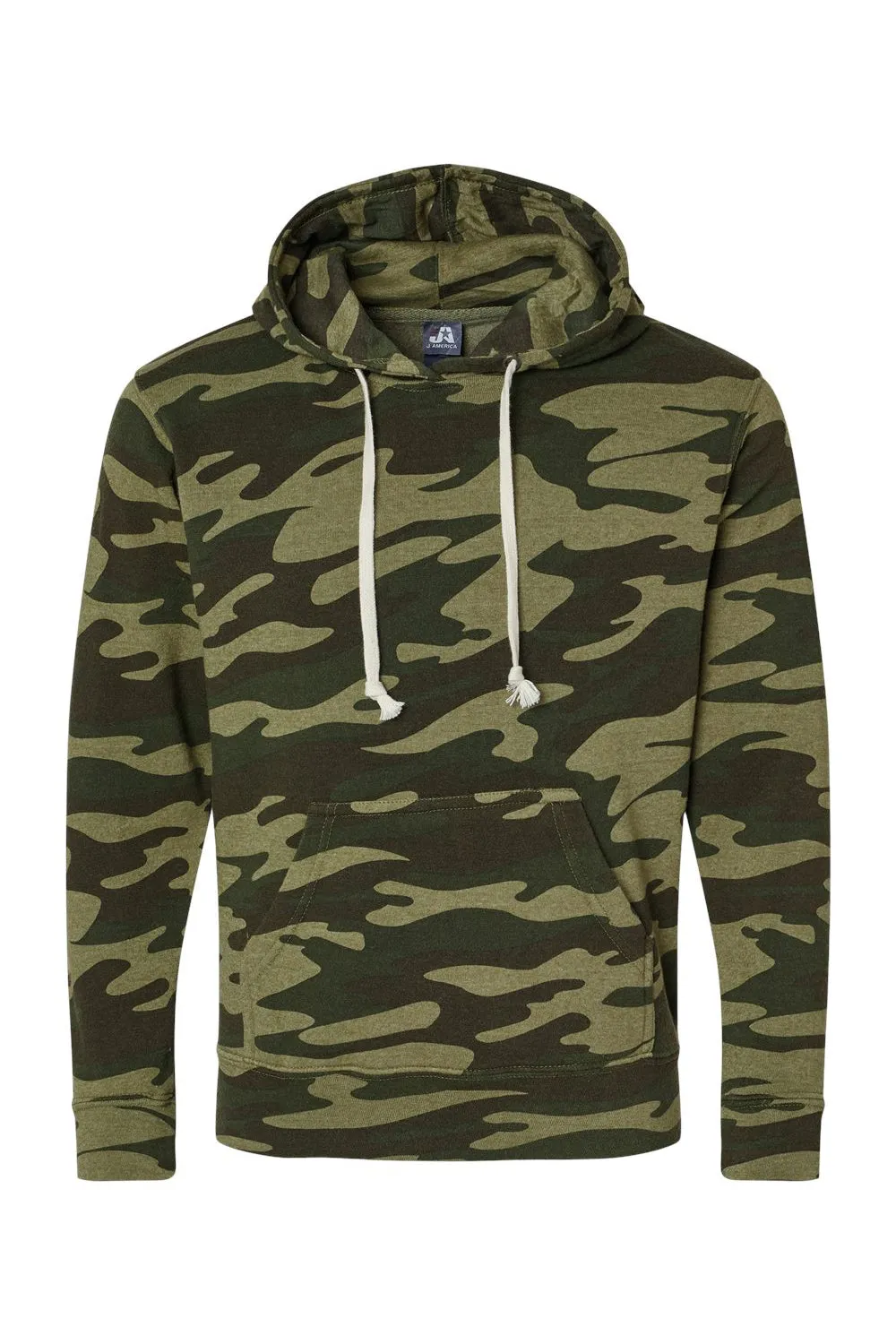 Pull à capuche en polaire pour hommes J America avec poche kangourou - Camouflage