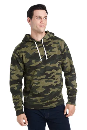 J America Mens Fleece Hooded Sweatshirt Hoodie w/ Pouch Pocket - Camo