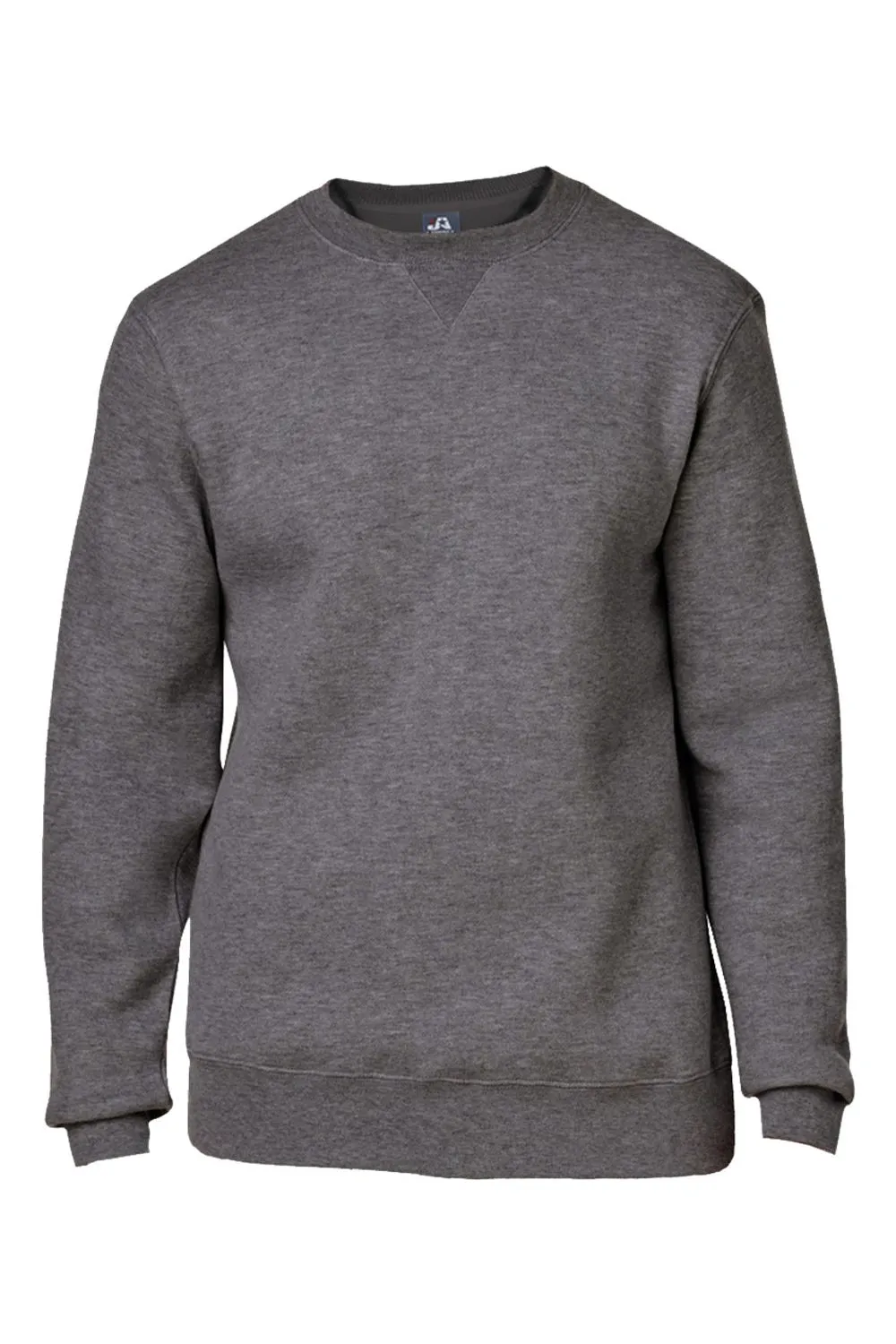 J America Sweat-shirt à capuche en polaire premium pour hommes - Gris charbon chiné